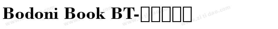 Bodoni Book BT字体转换
